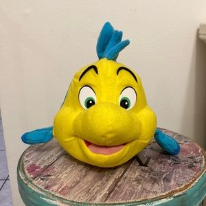 Vintage Disney The Little Mermaid Flounder Plush